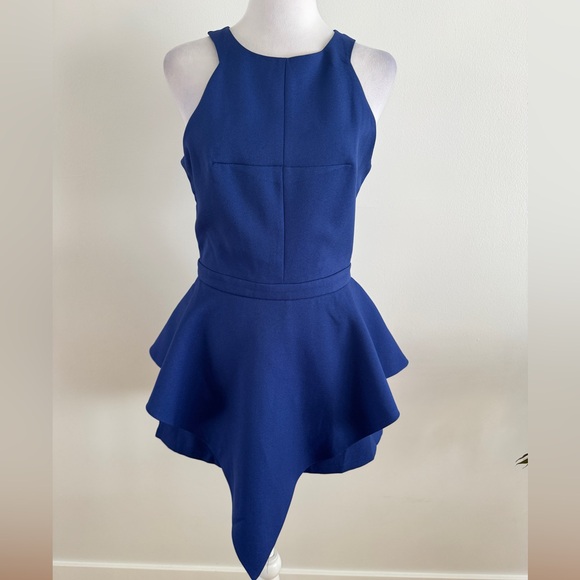 Ava. Blue asymmetrical romper size medium - Picture 2 of 6